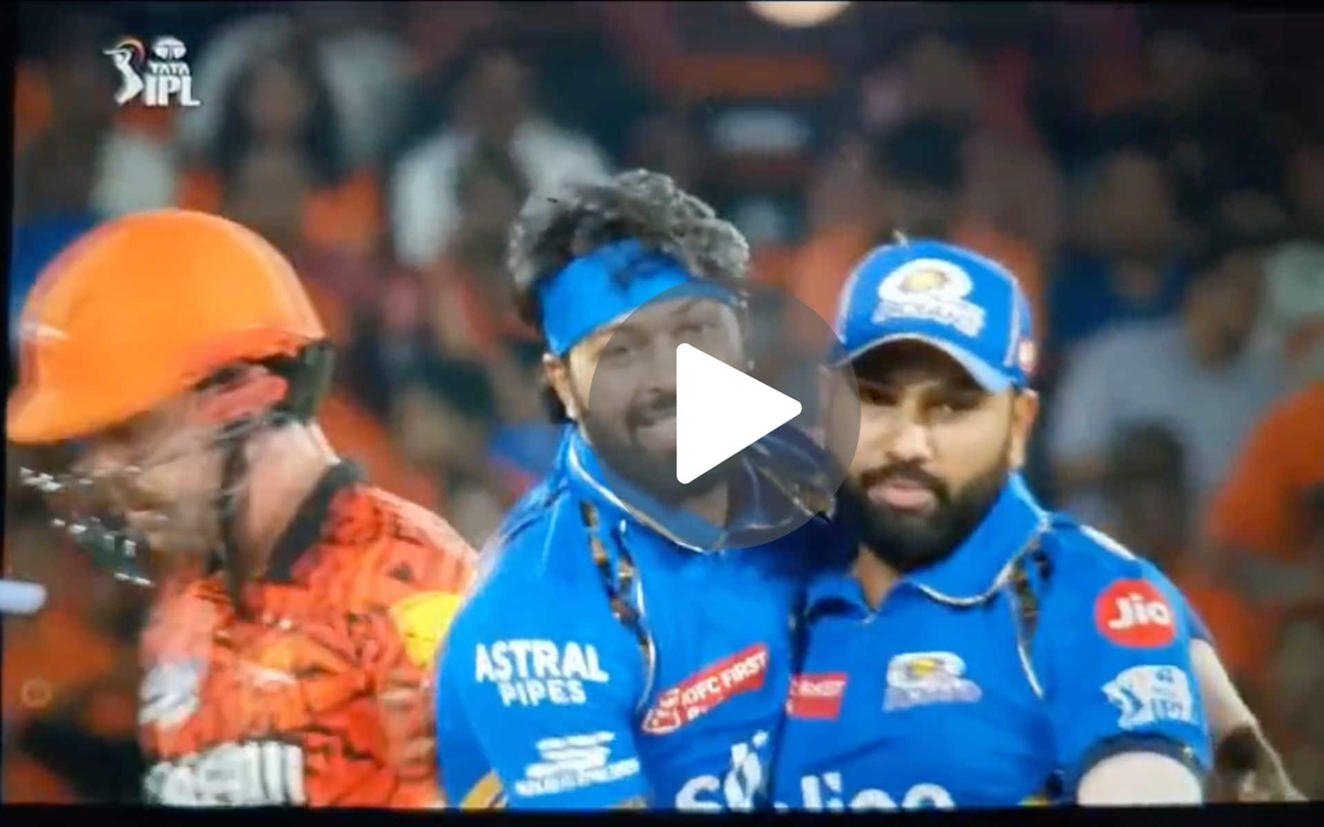[Watch] Hardik Pandya & Rohit Sharma's 'Emotional' Hug After Mayank Agarwal's Wicket